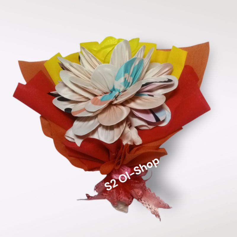 Buket bunga Hijab Segiempat