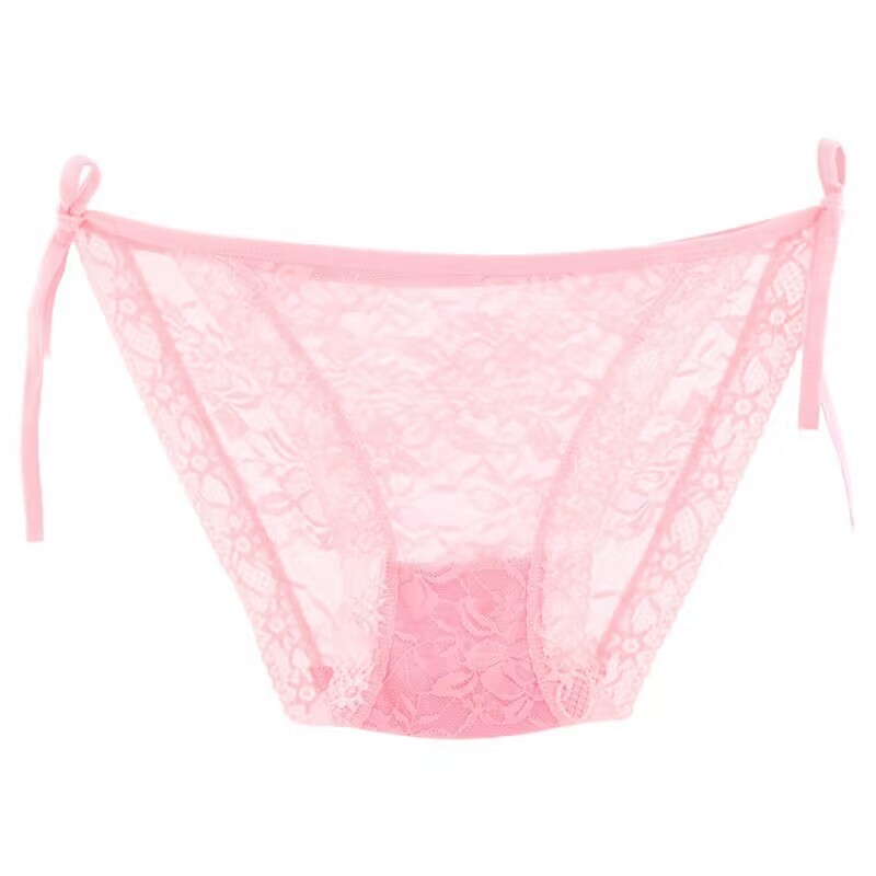 Night Show Celana Dalam Wanita Sexy Transparan cd renda Tali Low Waist 6C013