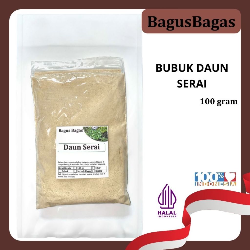 

Bubuk Sereh 100gr – Herbal Penghangat Tubuh, Teh Relaksasi & Anti Radang