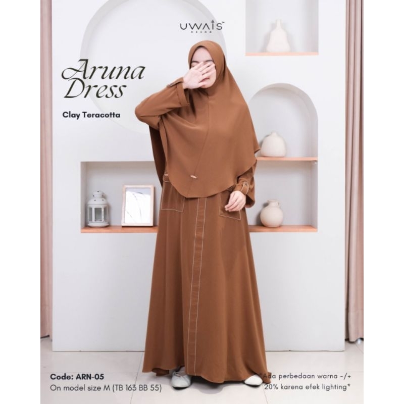 [READY] Gamis Aruna Dress Syari Original Abaya by Uwais