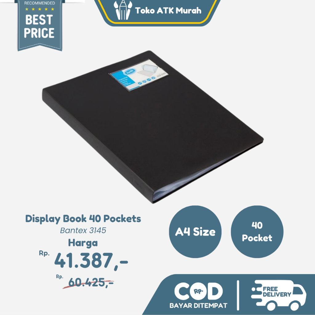 

Bantex Display Book 40 Pockets A4 #3145