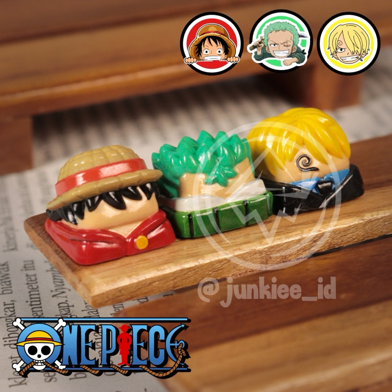 One piece artisan keycaps luffy keycaps zoro keycaps sanji keycaps one piece pirate anime