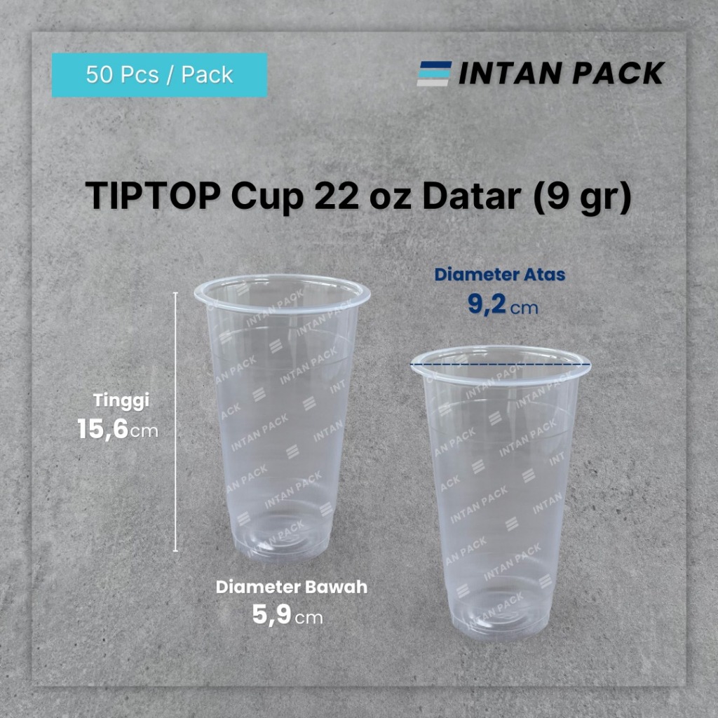 Gelas Plastik PP Cup 700 Mixue 22 oz 9 gram (50 pcs)