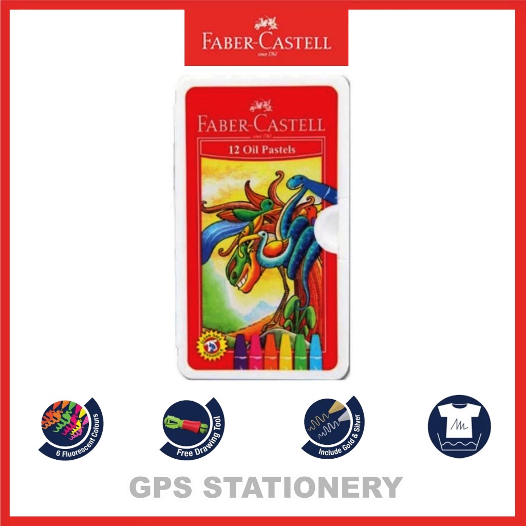 

Faber-Castell Krayon Minyak Hexagonal Oil Pastel 12