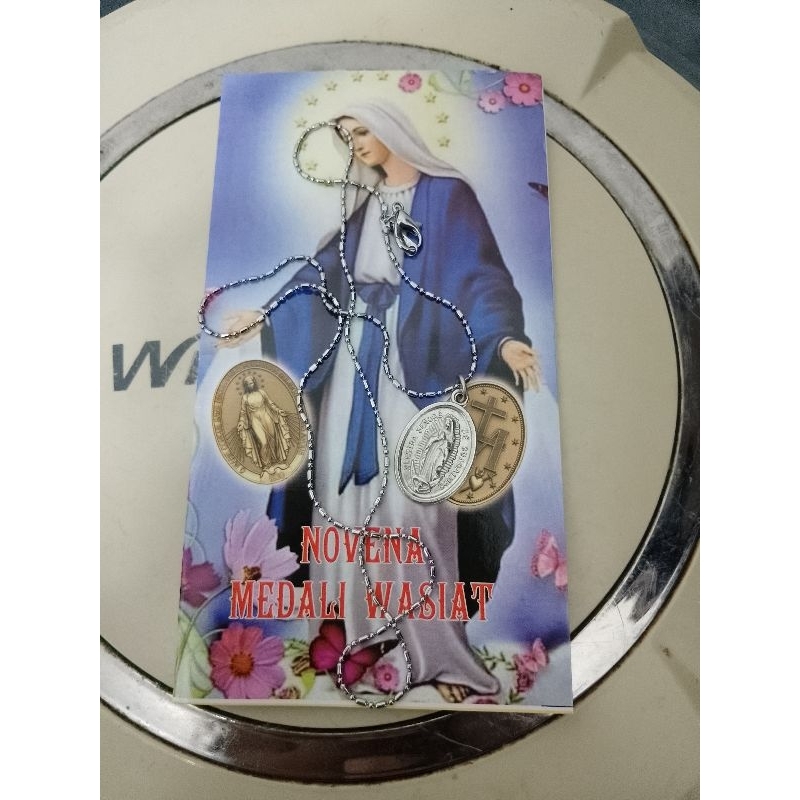 Kalung MEDALI Wasiat + Lembar Novena MEDALI Wasiat