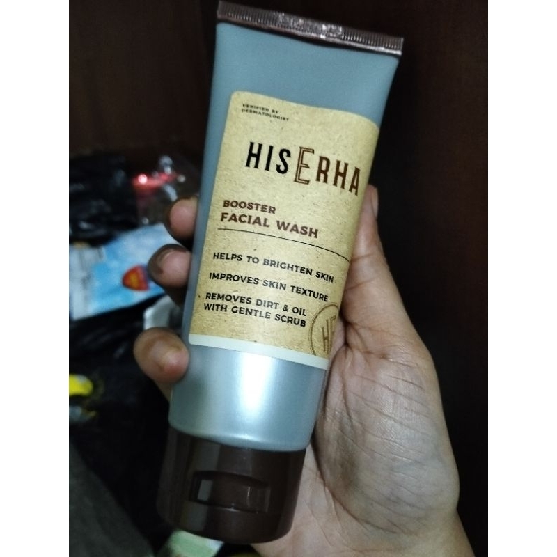 HisERHA booster facial wash
