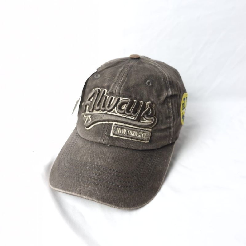 Topi Baseball Bordir Tebal Topi Baseball Robek Premium