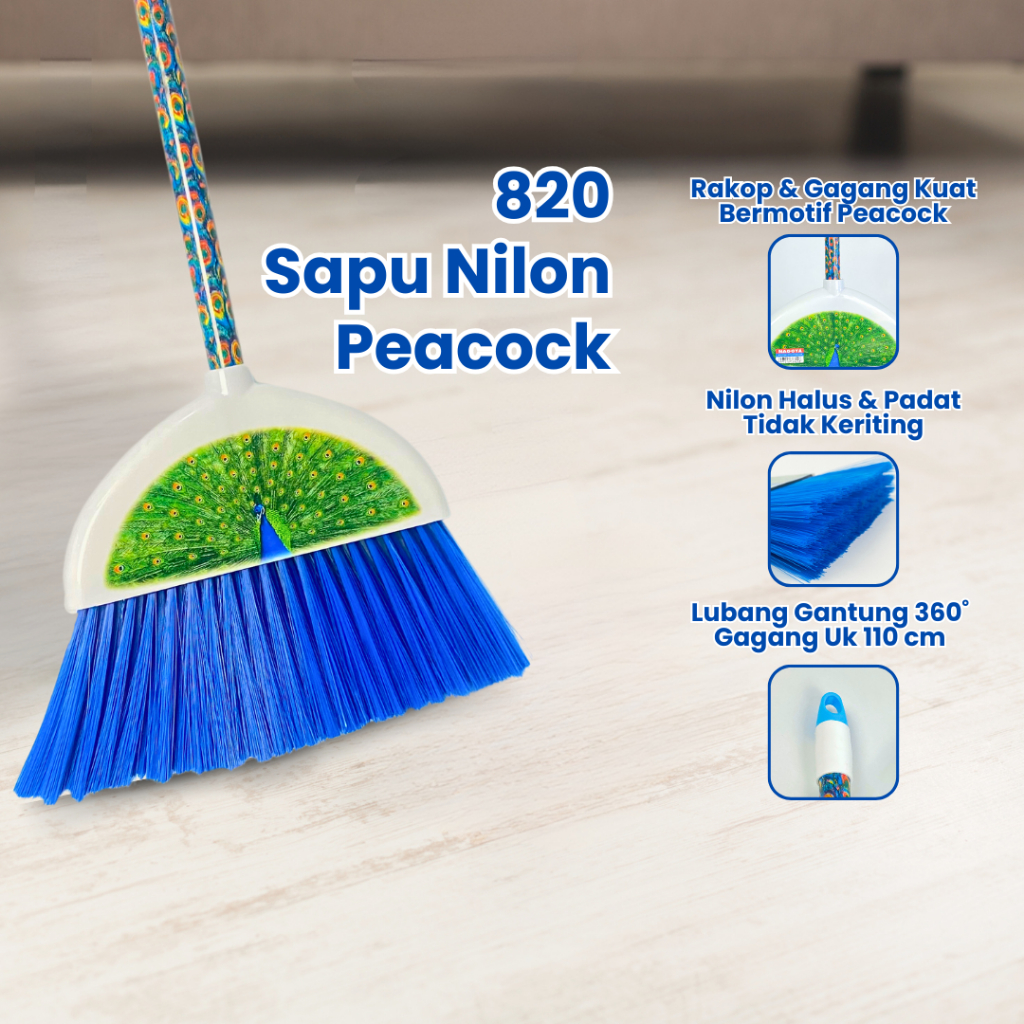 Nagoya Sapu Nilon Peacock