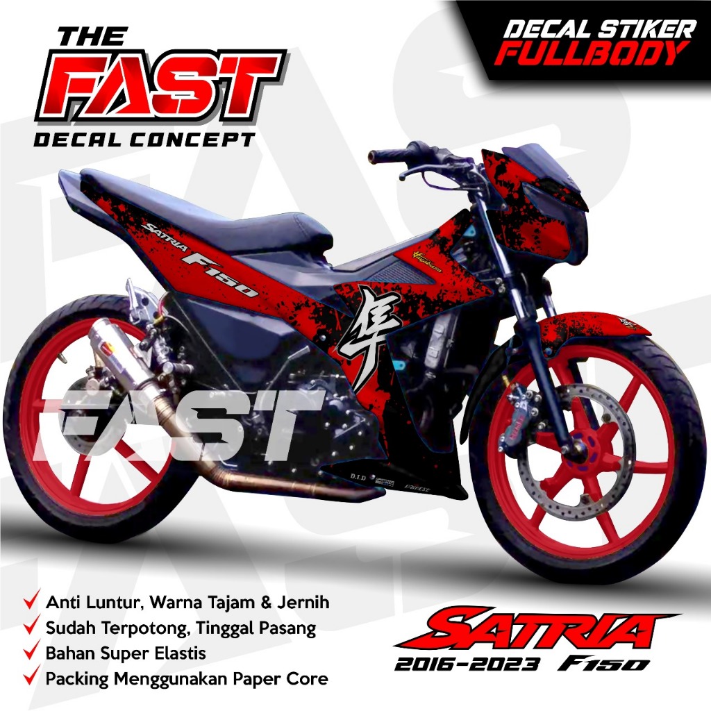 TERBARU Decal Satria FU 150 Stiker Variasi Motor Satria F150 Full Body Stiker Satria FU Injeksi Full