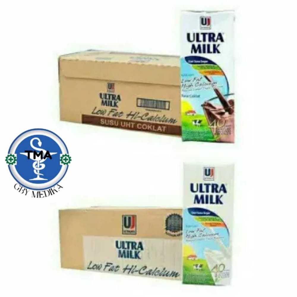 

Susu Ultra Milk Low Fat Coklat Plain dan Full cream 250ml 1 Dus/ Karton