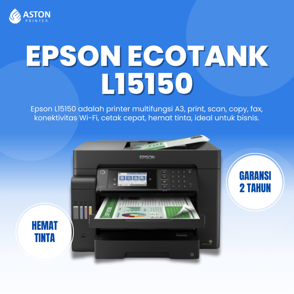 Printer Epson EcoTank L15150 - Printer A3 All-in-One Wireless Fax ADF Duplex