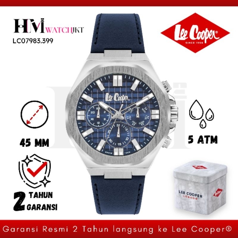 LEE COOPER LC07983.399 Jam Tangan Pria Original Analog Chronograph Antiair