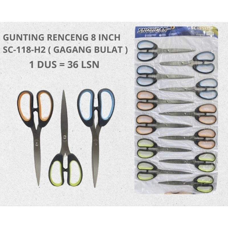 

Gunting Snowcan SC-118-H2 / Gunting Stainless Steel 8 Inch / Gunting Serbaguna