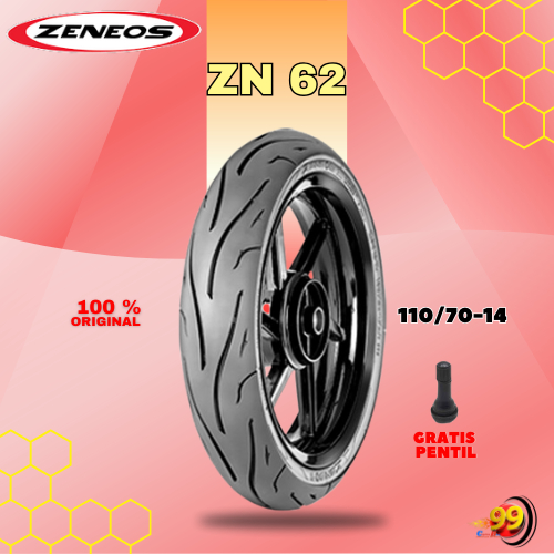 Ban Motor Matic - PCX - Aerox ZENEOS ZN62 110/70 Ring 14 Tubeless