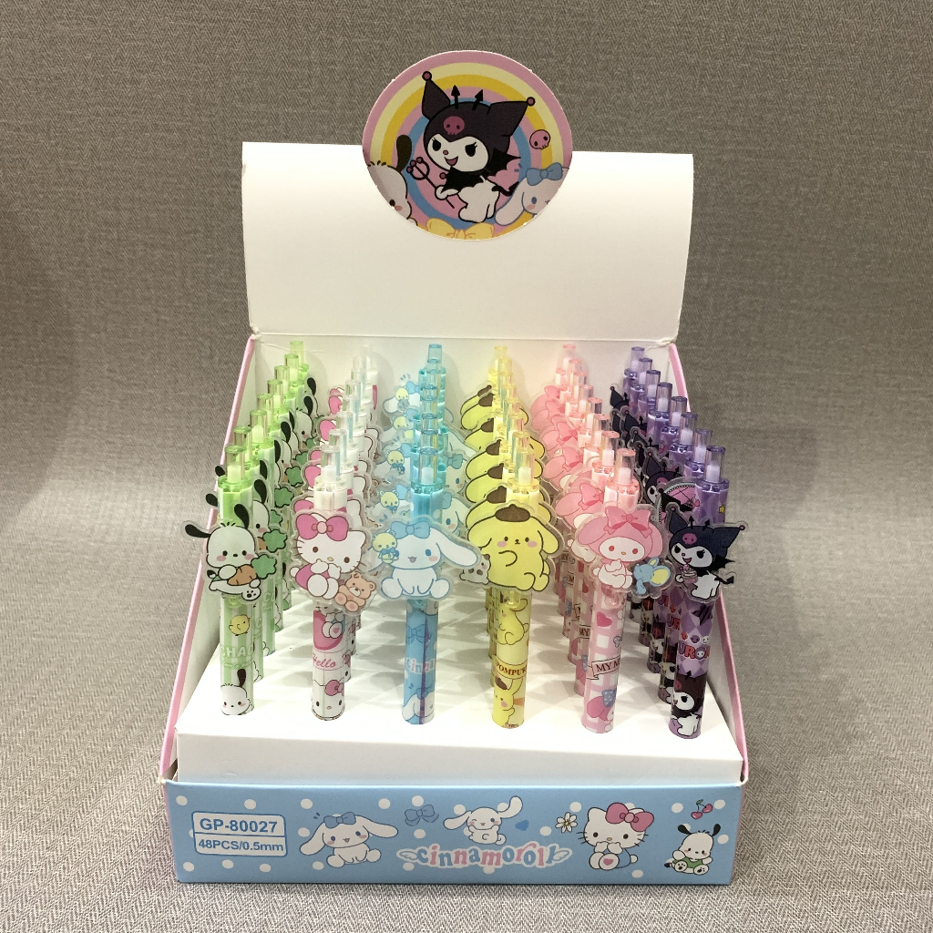 

Kuromi Sanrio Cute Ball Pen Per Pcs Pulpen Blue Gel Ketebalan 0.5mm