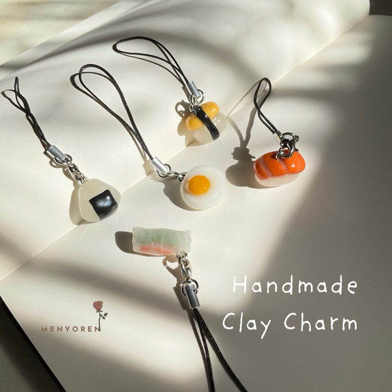 Gantungan HP / Gantungan Kunci Lucu Tema Makanan - Handmade Clay Phone Charm Food Miniature
