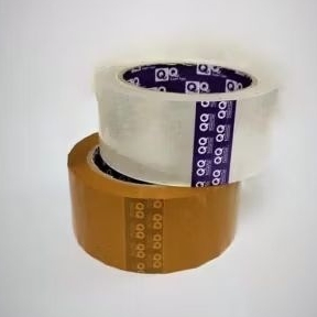 

Lakban Bening- Coklat 45Mm x 100 Yard"QQ" PURPLE CORE TOP