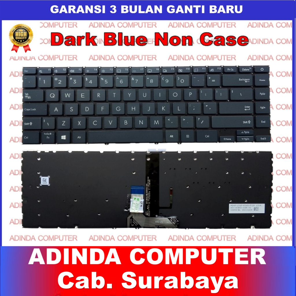 Keyboard Asus Zenbook 14 UX425 UM425 UM425I UM425IA UM425UA UM425UAZ U4700J U4700JA