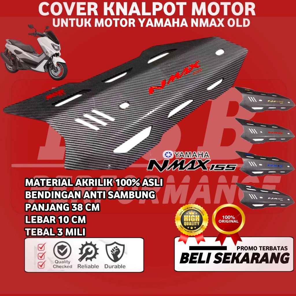 COVER KNALPOT NMAX OLD/NEW Tutup Knalpot NMAX New/Old 2015-2024 AKSESORIS MOTOR NMAX NSB