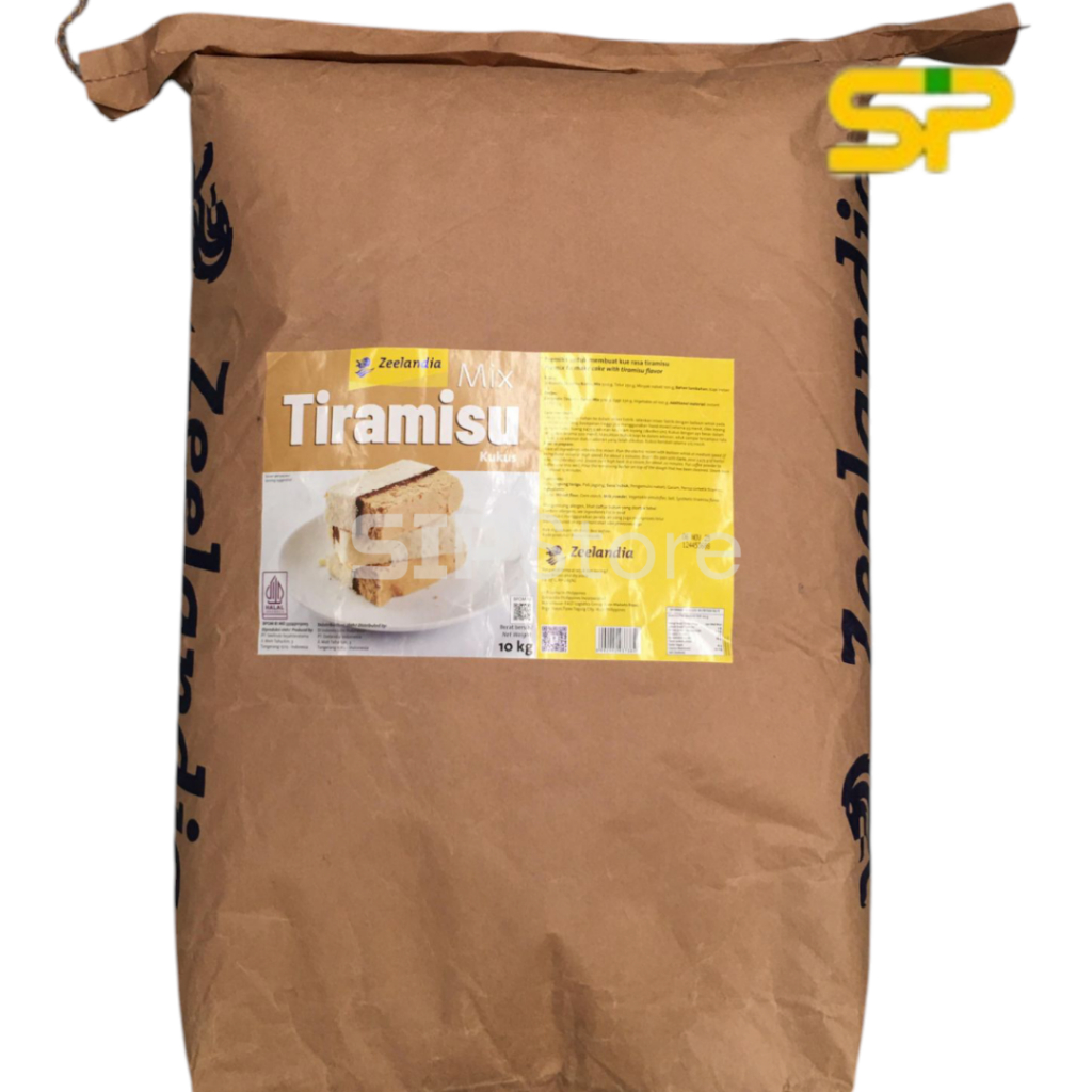 

Zeelandia Tiramisu Kukus Mix 10kg / Tepung Premiks Instan Siap Pakai / Tepung Rasa Tiramisu 10kg