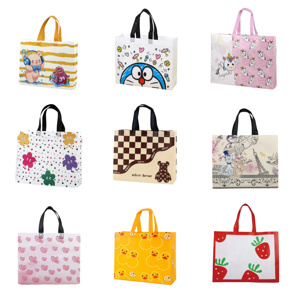 

Goodie bag-Tas Belanja tas Jinjing tas spunbond tas souvenir premium tebal dan kuat/Terlaris lipat jumbo/ waterproof/shopping bag WFB-02