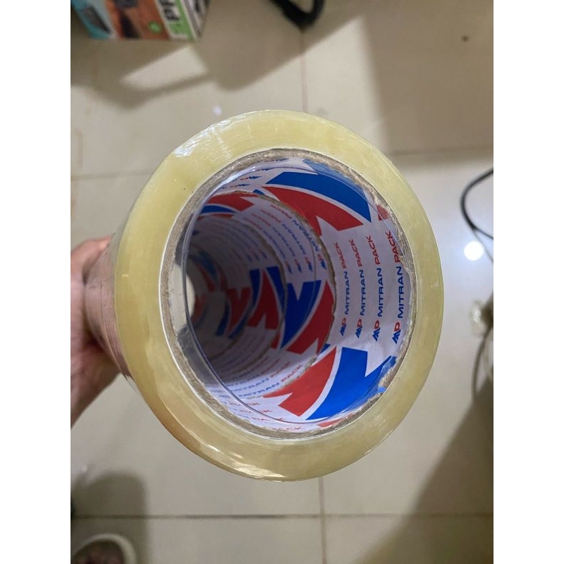 

(1pcs) Lakban putih 2 inch x 90 yard untuk packing sangat merekat