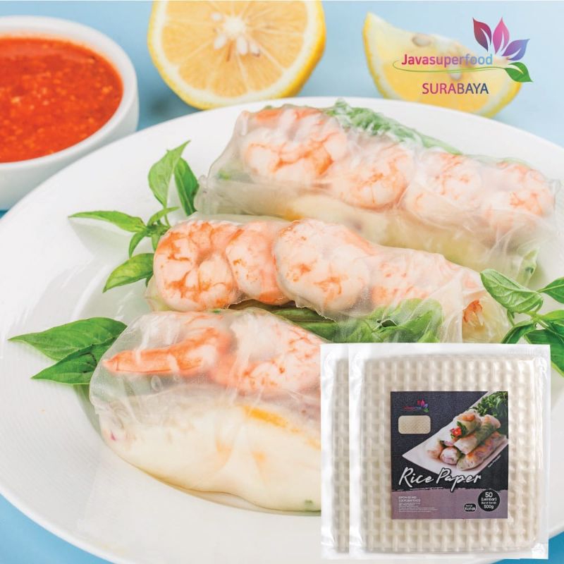 

Rice Paper Bulat dan Kotak Banh Trang High Quality - Kulit Lumpia Vietnam - Kertas Beras Vietnam
