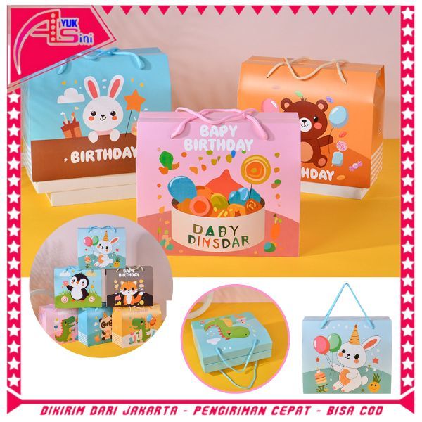 

AS Paperbag Ulang Tahun Goodie Bag Karakter Tas Hadiah Ulang Tahun Anak Gift Box Ultah Souvenir Kotak Hadiah Kado anak