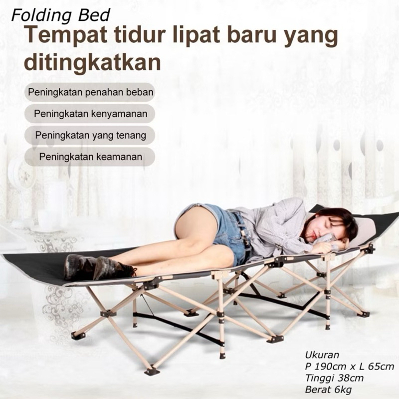 FOLDING BED || TEMPAT TIDUR LIPAT || RANJANG LIPAT ||  TEMPAT TIDUR PORTABLE || TEMPAT TIDUR LIPAT C
