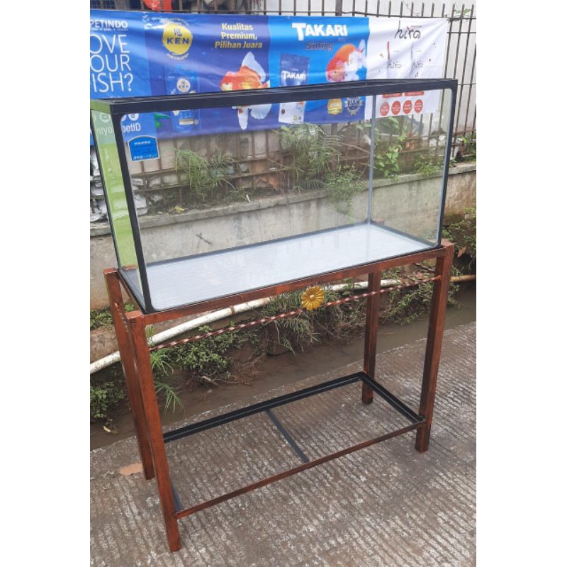 Aquarium vosso 60cm & Rak Besinya