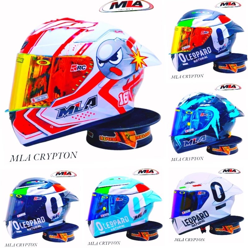 Helm full face ttc course tt course mla white Red-bul paket ganteng