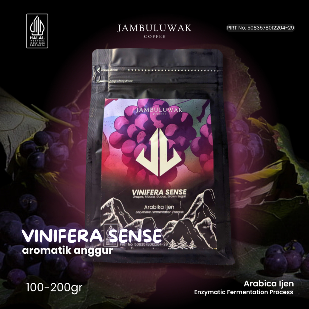 

Ijen Arabica - Vinifera Sense - Bio Fermented, Low Caffeine & Low Acid Coffee by Jambuluwak Coffee