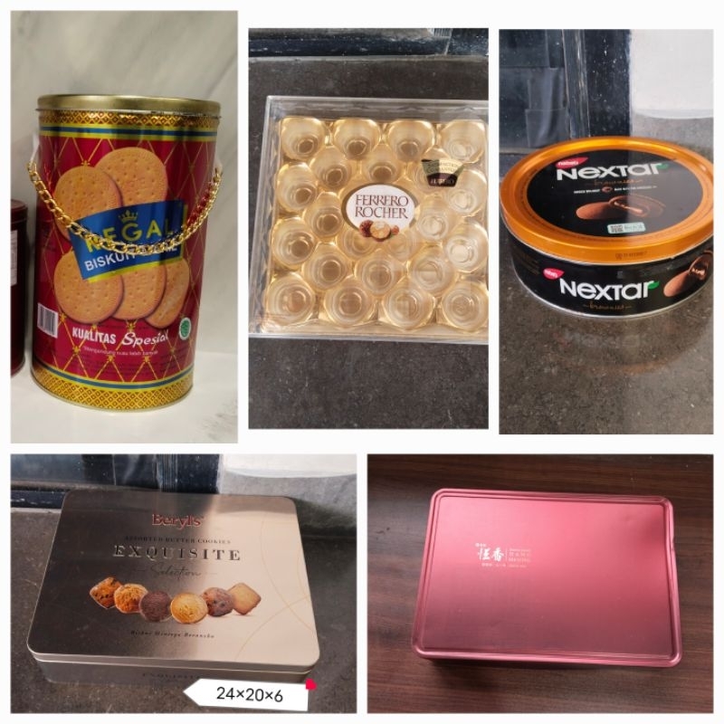 

KALENG BISKUIT BISCUIT REGAL NEXTAR NISSIN FERRERO ROCHER UNTUK DISPLAY PAJANGAN PROPS FOTO LIVE STREAMING