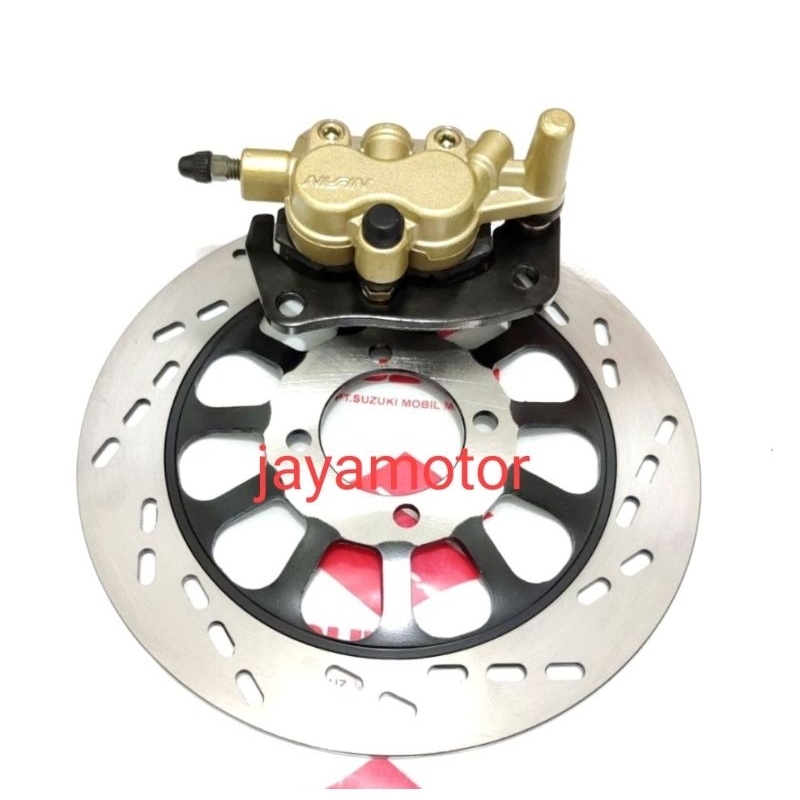 piringan cakram belakang+kaliper belakang Suzuki satria 2tak,satria hiu lumba