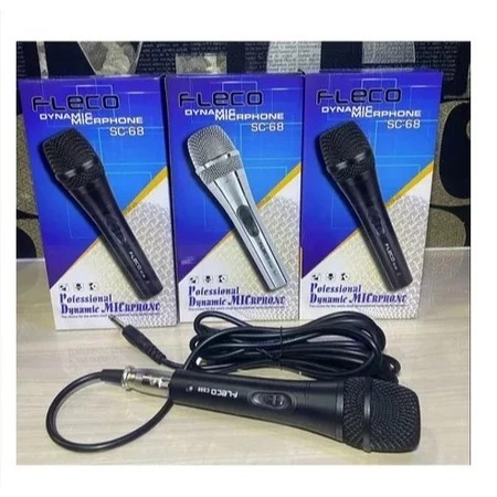 [ MIC KABEL ] DYNAMIC FLECO MICRPHONE SC-68 PROFESSIONAL DYNAMIC MICRPHONE SC-68/MIC KABEL FLECO SC-