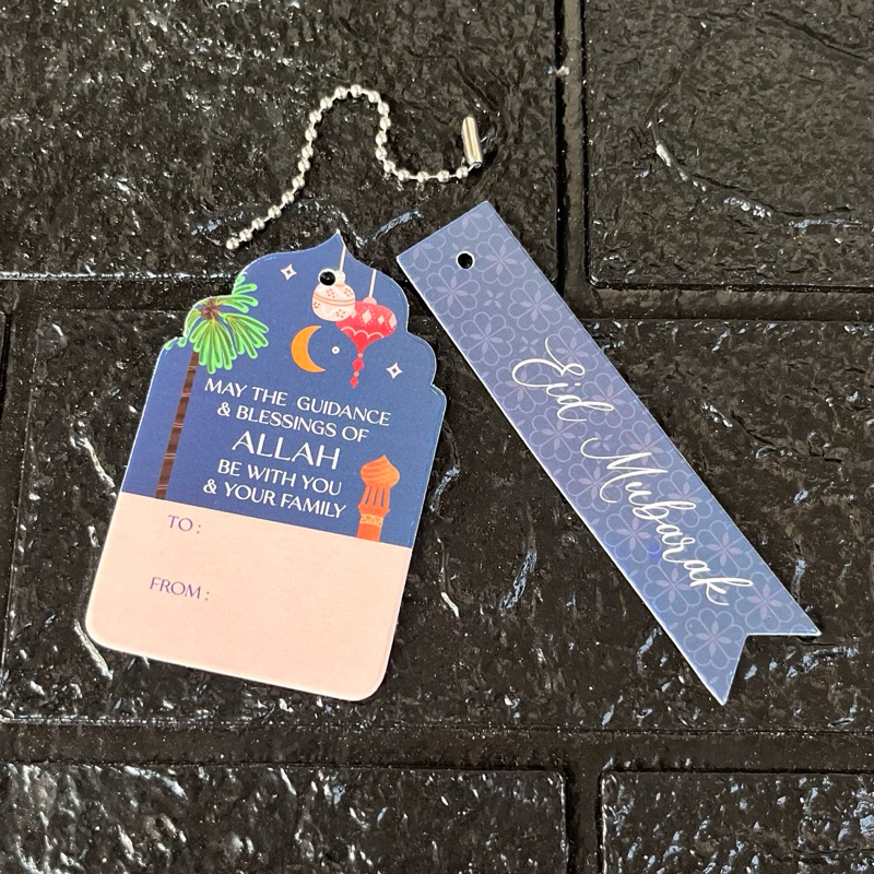 

Hang tag Idul Fitri Set dapat tali rantai kode IFHT 110