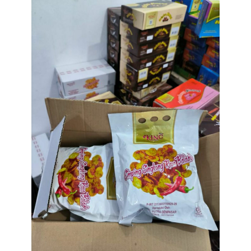 

Emping singkong rasa balado isi 5 kantong
