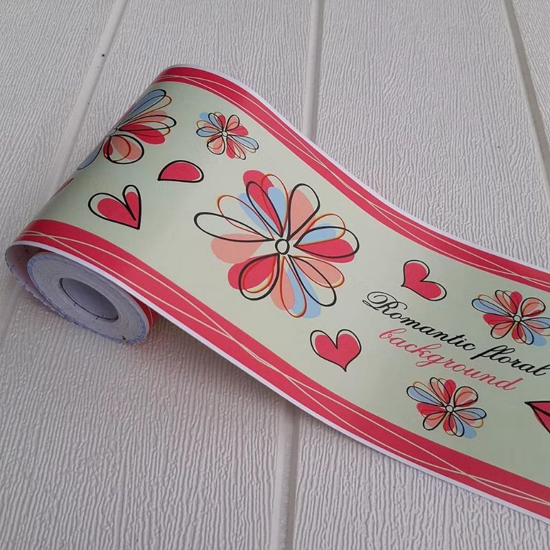 List Border Bunga Kuning List Border Stiker 10m Wall Border 10cm x 10m List Wallpaper Dinding Border