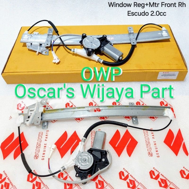 WINDOW REGULATOR + MOTOR FRONT RH  / REL KACA PINTU DEPAN KANAN+ DINAMO MOBIL SUZUKI ESCUDO 2.0 CC O