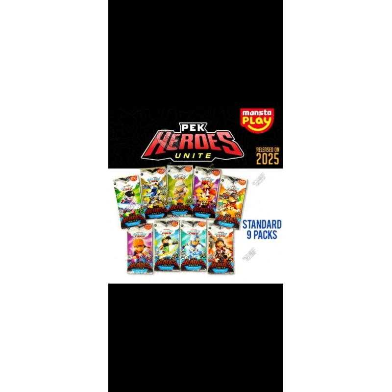Monsta Galaxy Card boboiboy Pek Heroes Unite ORI Malay