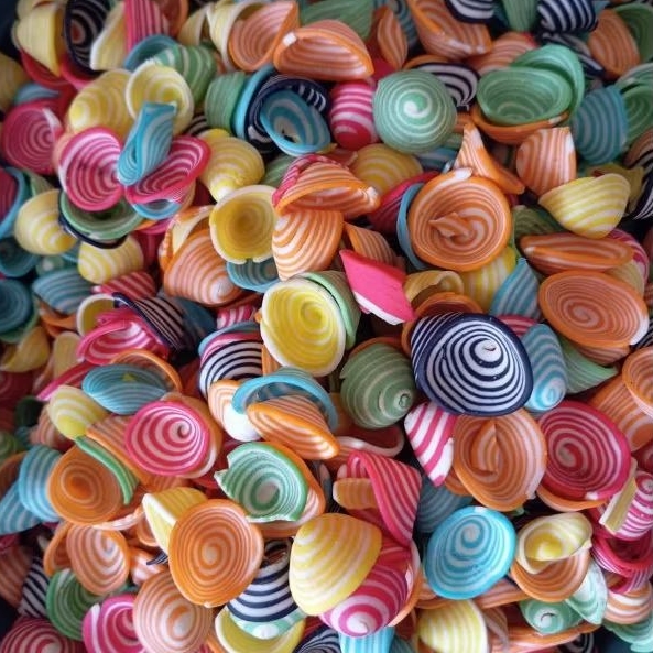 Kuping Gajah Mini Rainbow – Camilan Renyah Warna-warni, Kue Lebaran Unik