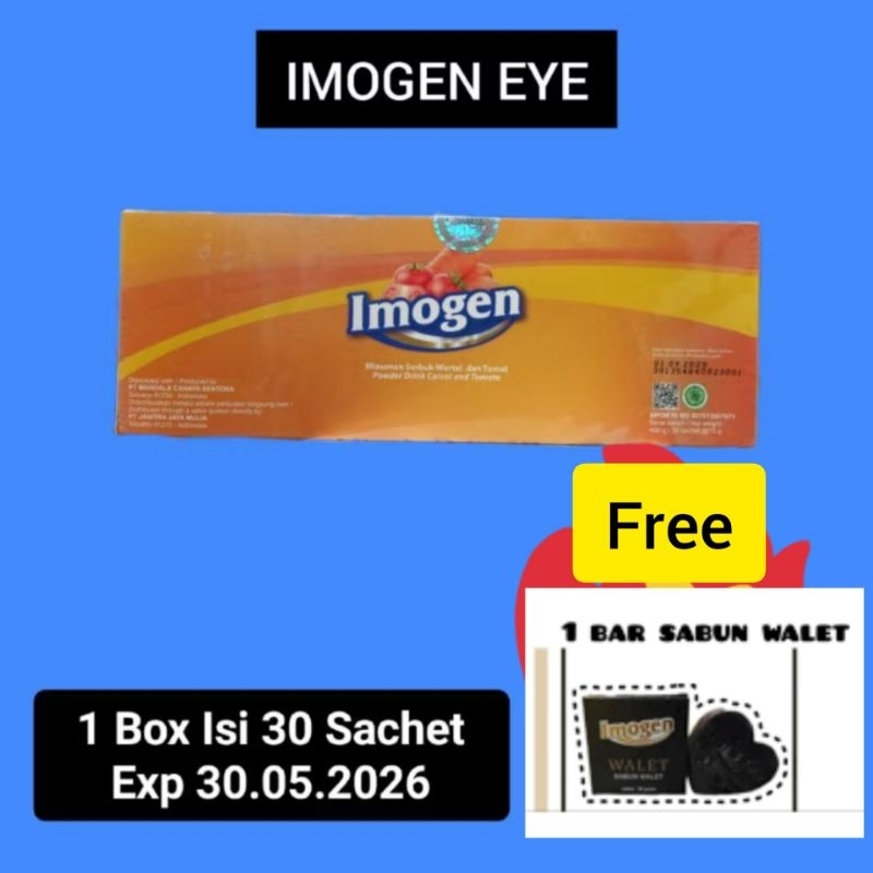 IMOGEN EYE wortel tomat / sudah BPOM 1kg muat isi 30Sachet Exp mei 2026
