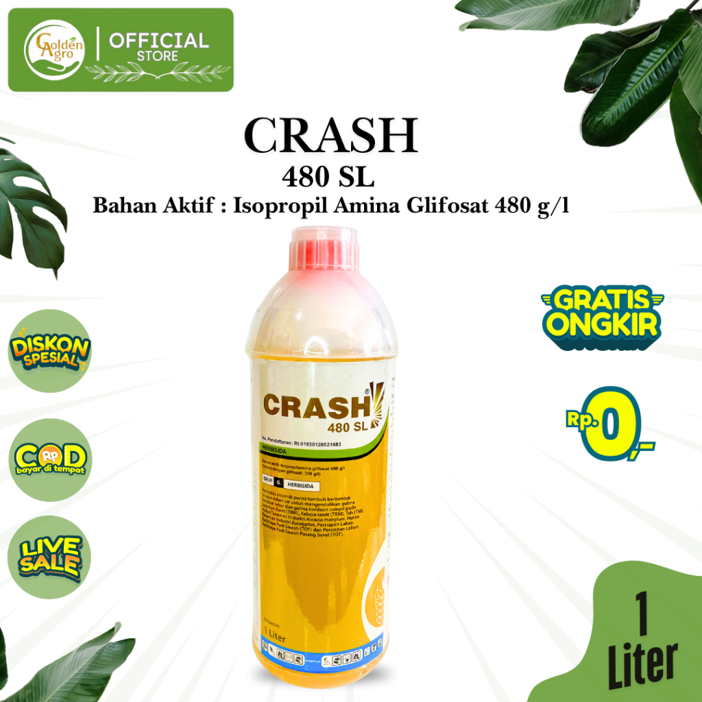 HERBISIDA CRASH 480SL SL 1LT LT LITER