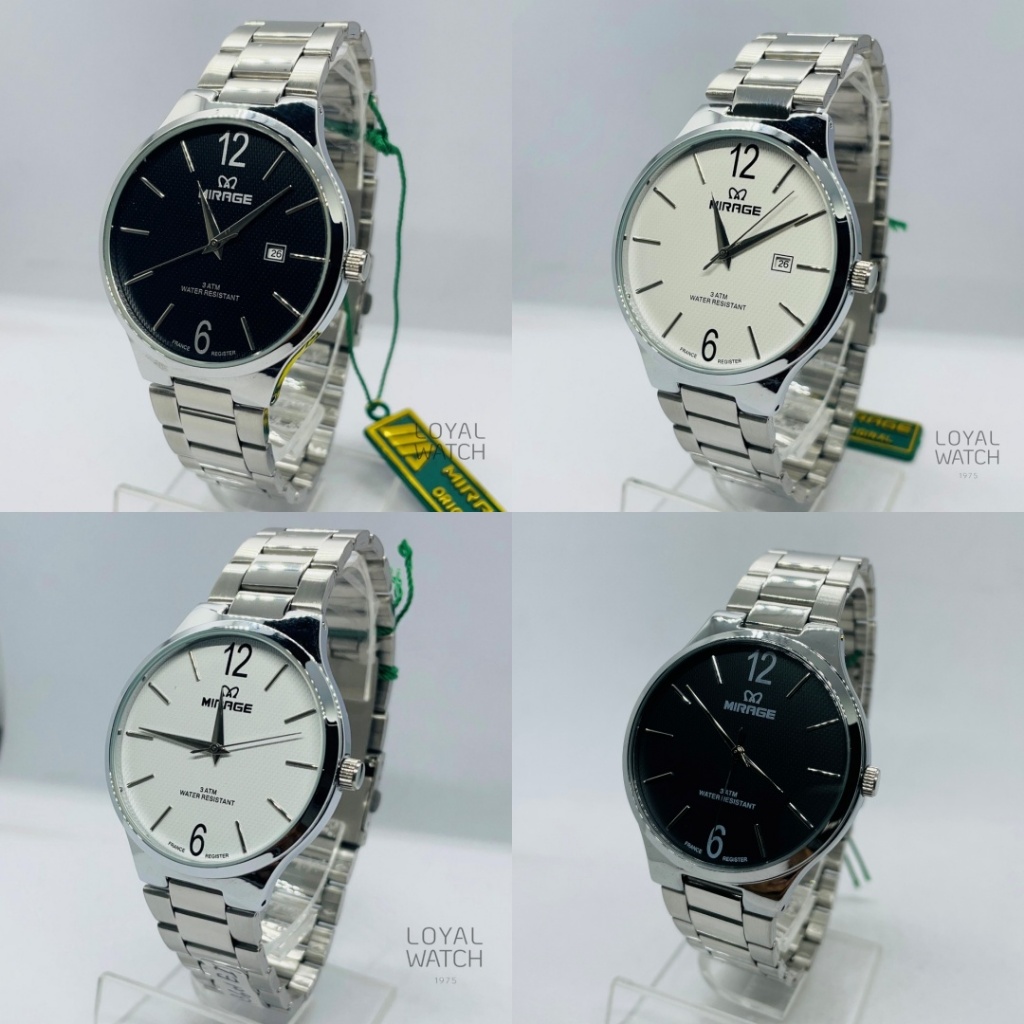 Jam Tangan Mirage Analog Pria 18604 ARP / Putih Original Garansi Resmi