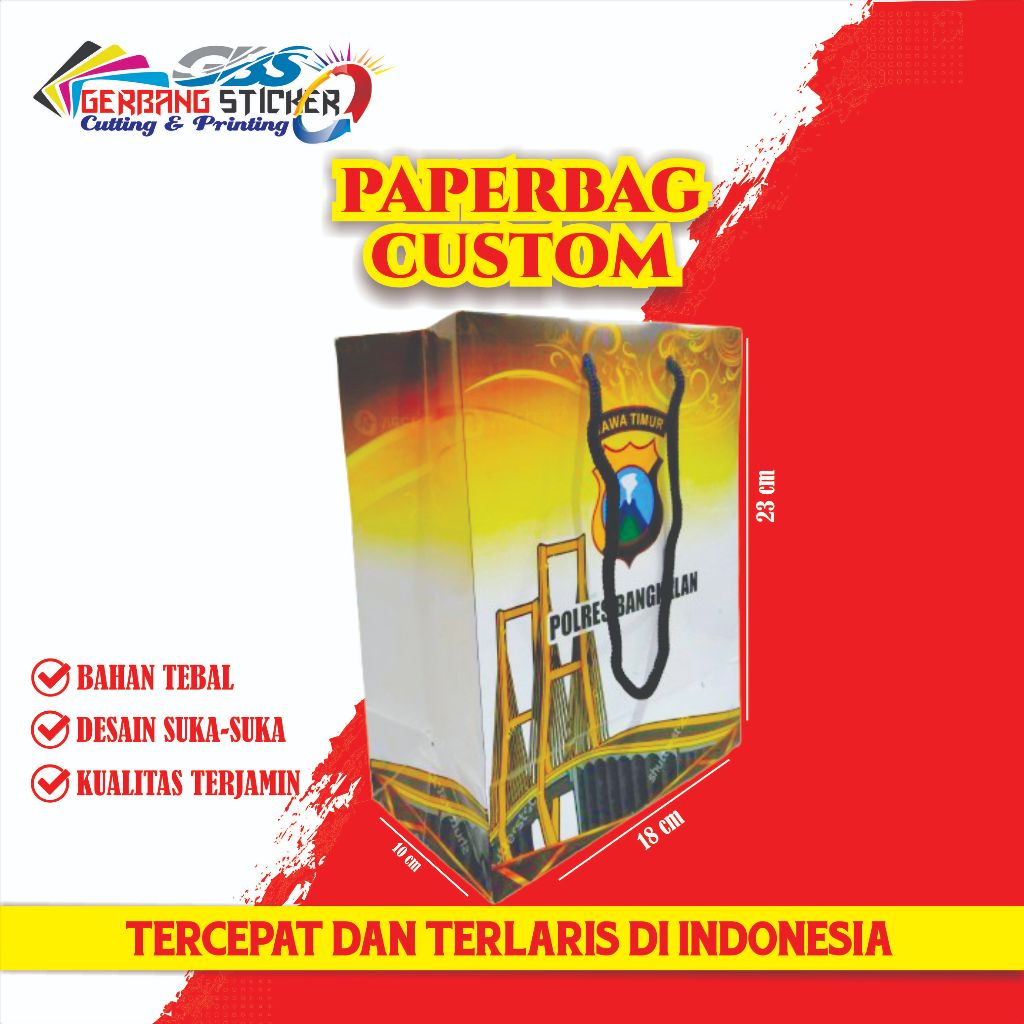 

PAPERBAG CUSTOM UKURAN 18x23