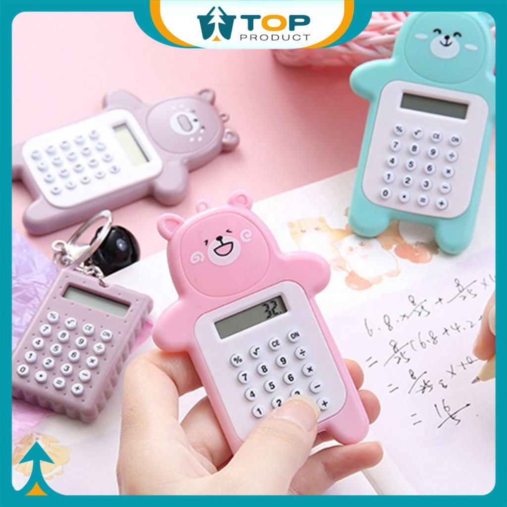 

Kalkulator Mini 8 Digit Motif Beruang Lucu Portable Tombol Karet ATK004