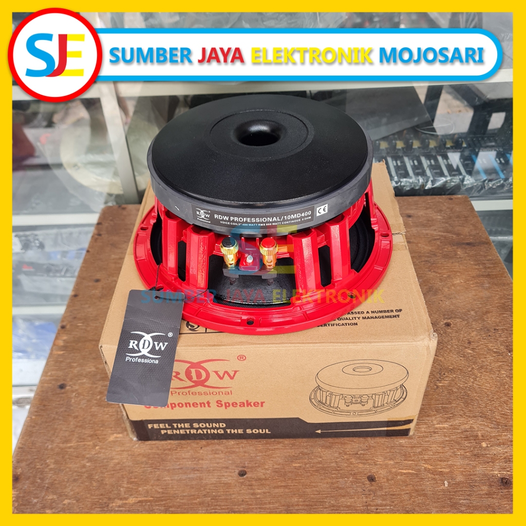 Speaker RDW 10MD400 Original - Speaker Komponen RDW 10MD400 Mid Range 10 inch