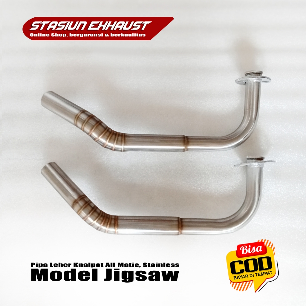 Leheran Knalpot Standar Jigsaw Aerox, Nmax Stainless