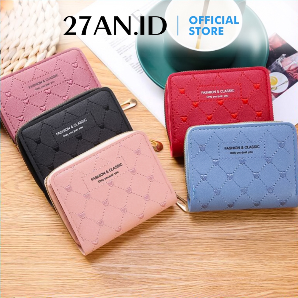 NEW PRODUCT (27AN.ID) DOMPET KOIN WANITA RESLETING 888 DOMPET LIPAT KOIN TAS DOMPET KARTU FASHION