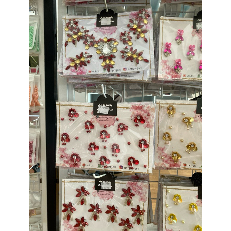 payet ready tema merah, maroon, manggis